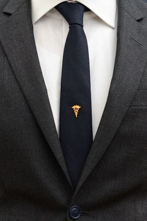 Caduceus Tie Pin – Hugh & Crye